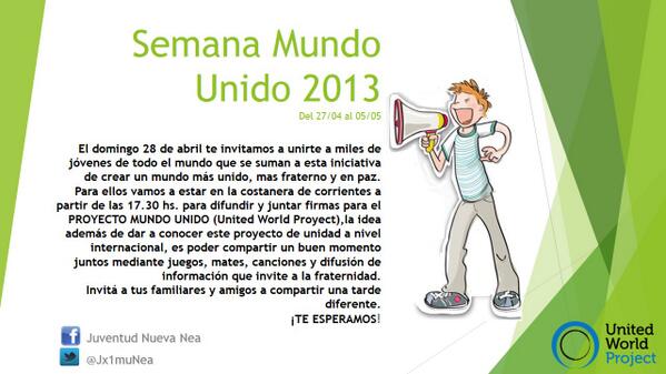 Jx1muNea's tweet photo. TE ESPERAMOS!!! http://t.co/ySZfcL2qPX