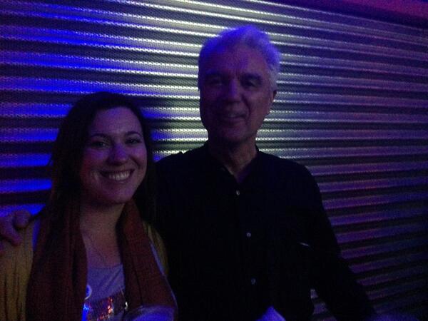 Just met an idol! Music means that much more #bkferry <a href="/davidbyrne/">David Byrne</a>