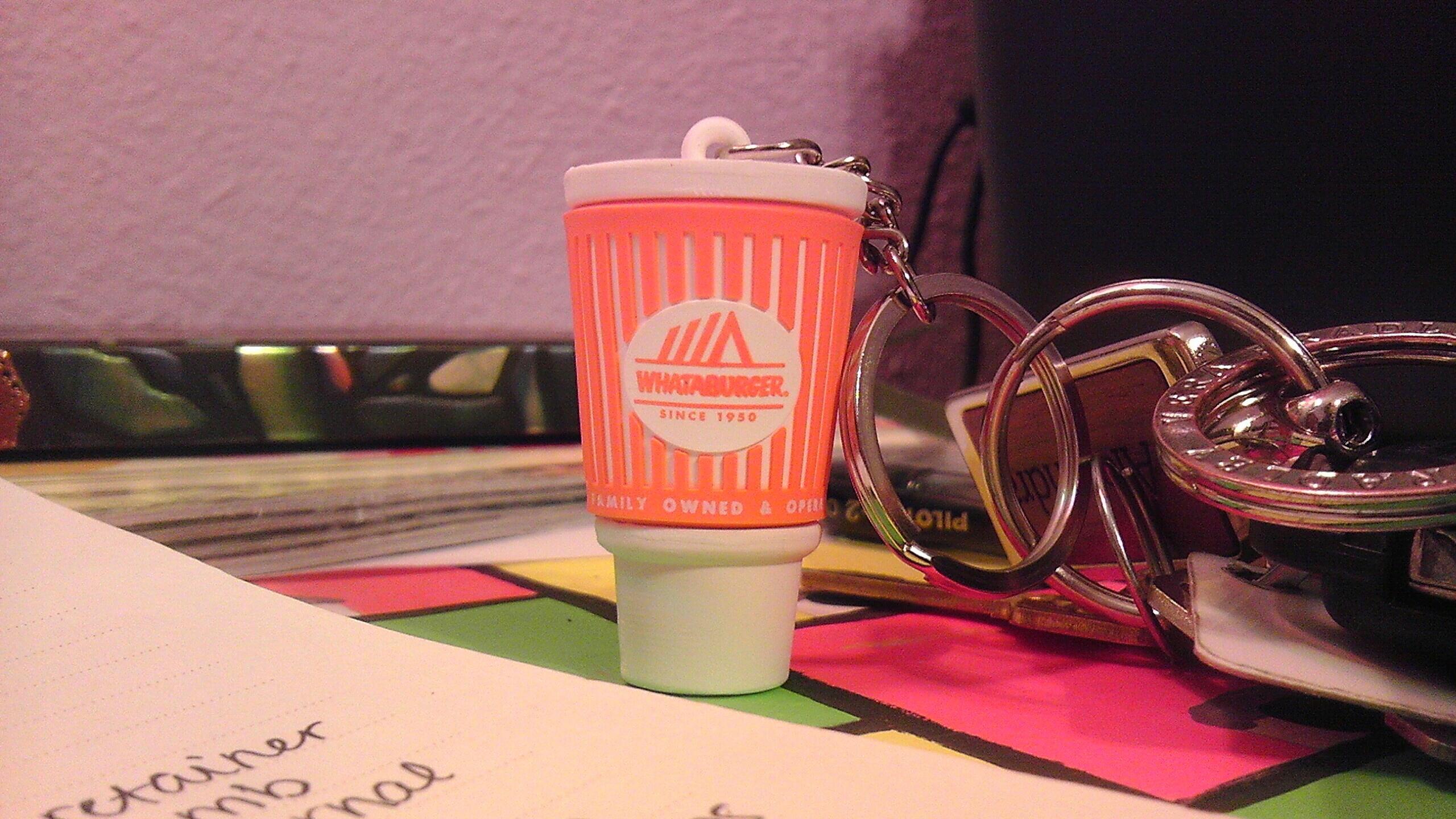 Whataburger cup hotsell keychain