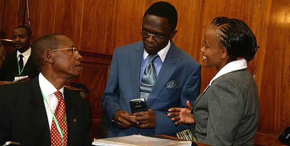NationAfrica's tweet photo. PICTURE: #MutulaKilonzo (left), daughter #Kethi & Ababu at Supreme Court http://t.co/ZNscIw4l8m #RIPMutulaKilonzo http://t.co/q4iy9u9sZT