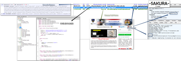 kafeine's tweet photo. Sakura EK too : CVE-2013-2423 &amp;&amp; Security Bypass (!!) http://t.co/2LEJMC1SVw http://t.co/0yV2OR3OBg