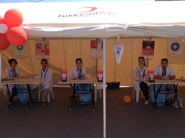 #BalikesirSaglikTaramasi kan şekeri ölçümü çadırımız hazır