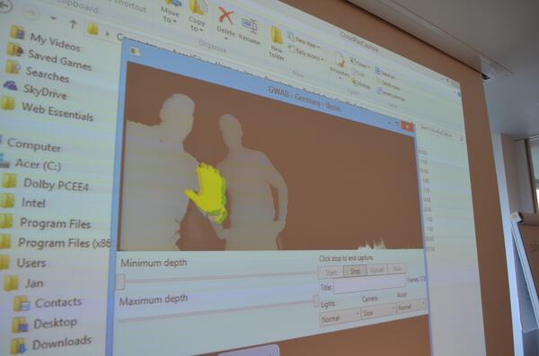macalexister's tweet image. #GlobalWindowsAzure at Berlin recording the video for rendering lab