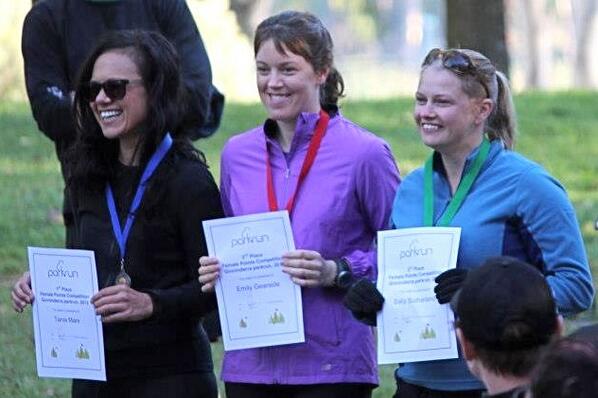 Great <a href="/Gindyparkrun/">Ginninderra parkrun</a> 1st Bday! I finished 2nd in female points competition. Congrats to Tania (1st) &amp; Sally (3rd)