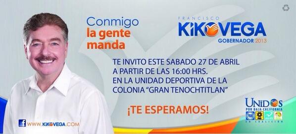 KIKOVEGA_'s tweet photo. ¡Buen día amig@s! Hoy tenemos un sábado lleno de actividades en Tijuana. Les invito a que nos acompañen. http://t.co/UDzS5KpNYl