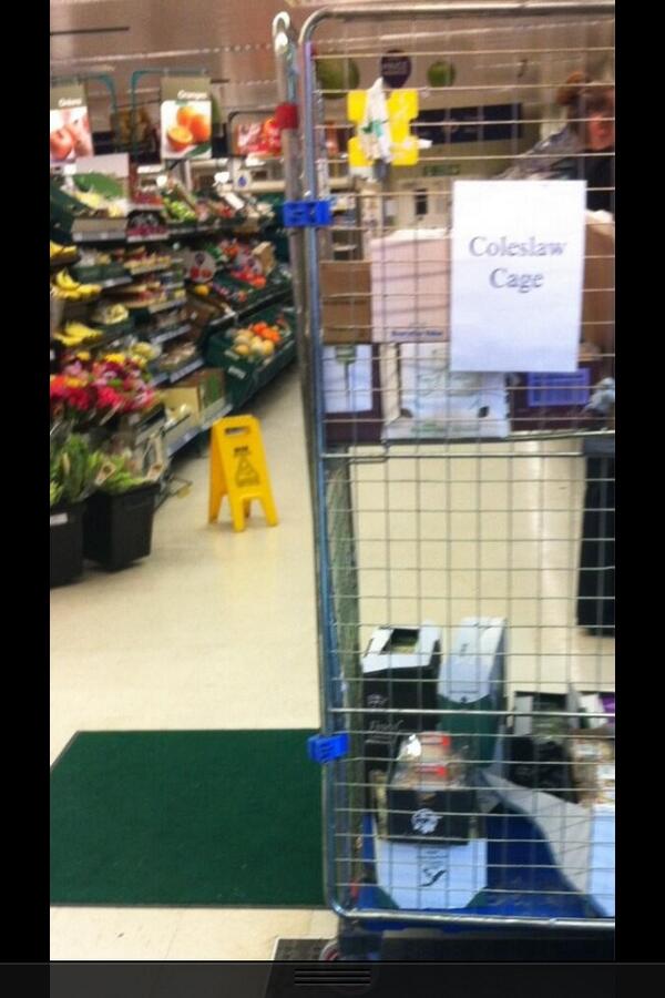 liz_buckley's tweet image. Haha! RT @Pandamoanimum: Blimey! I never realised coleslaw was considered so dangerous.