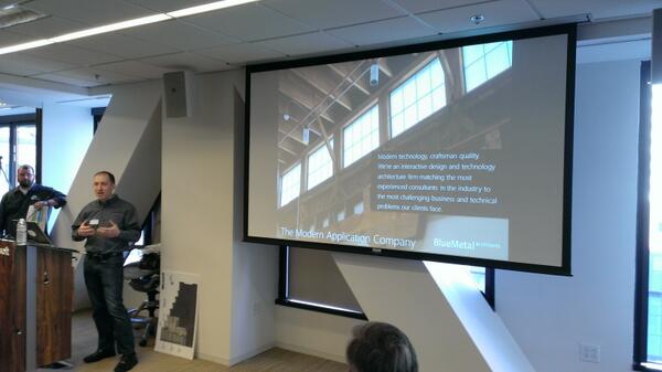 talbott's tweet image. #spsbos platinum sponsor @BlueMetalInc Matt Jackson at @SPSBoston keynote