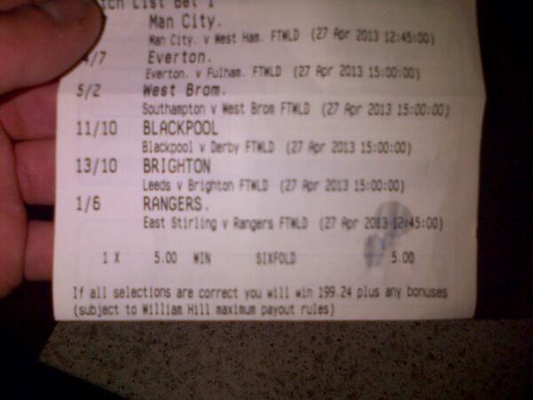 Tomnolan2013's tweet photo. Takin a Nice little £200 of mr hill #Nice http://t.co/jHCmWsbJOZ