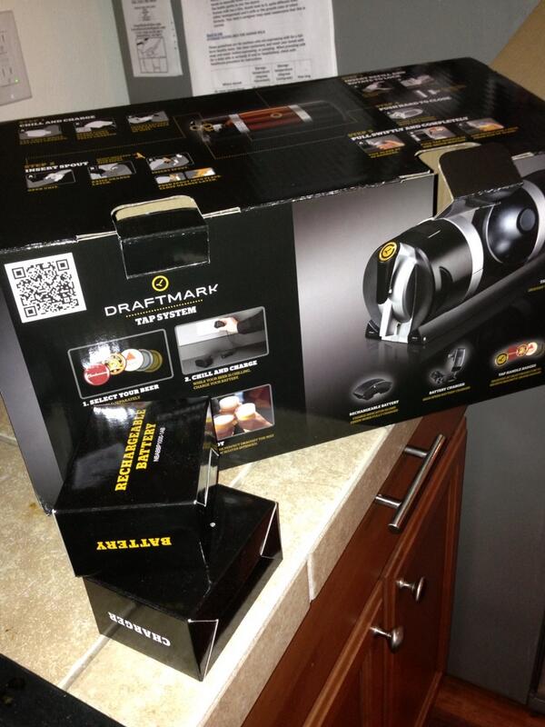 Charyaka's tweet image. Js got #draftmark #tapsystem in the mail. But there is nowhere near here to get da beer to test this out. #whatawaste