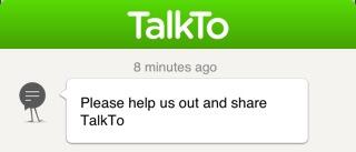 WhitemanScott's tweet image. via TalkTo a free app that lets you send a message to ANY business and get a text reply. @talkto #NoMoreCalls