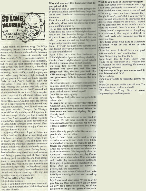 pussy dogs get muckraked by <a href="/maxrnr/">Maximum Rocknroll</a>