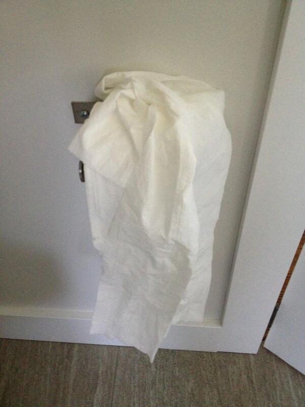 Boxwinemom's tweet image. Free form toilet paper. How modern. #thankstoddler