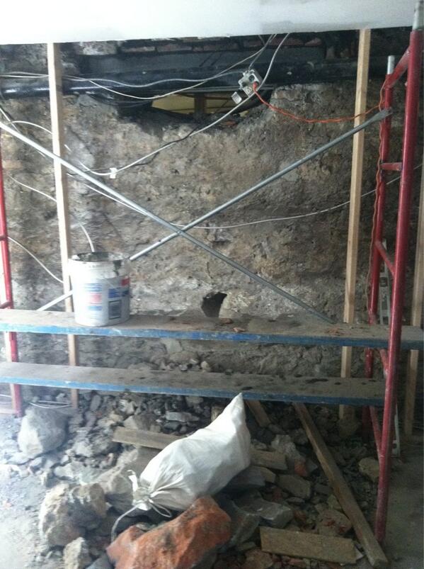 marcieturney's tweet image. Expanding basement prep @barbuzzo! 12 hours of an electric chisel &amp;amp; that's the hole??!
#comeonnow
#pickupwindow?