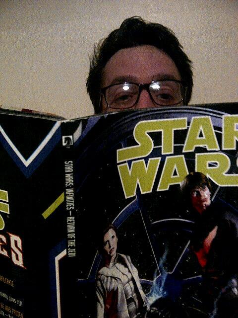 Johnholmes1021's tweet image. After discovering the filth gem reads I shall read something safe #infinities @starwars