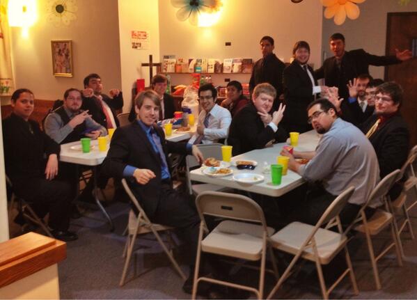 Can't go wrong with pizza! #InitiationNight