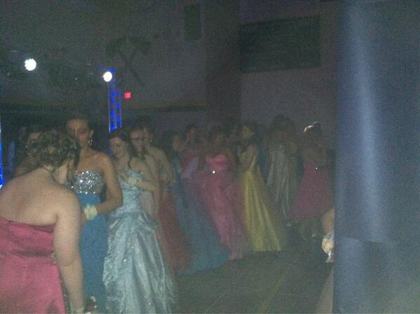 Getting ready for the Grand March.