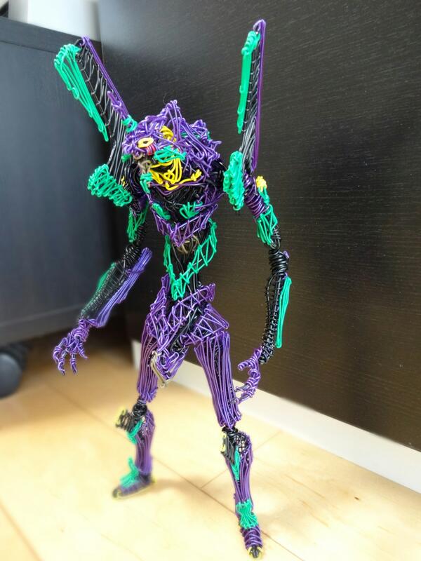 【溶接アート】★エヴァンゲリオン風オリジナル 作った針金アート紹介！！ 今回は 今までで最高のできの