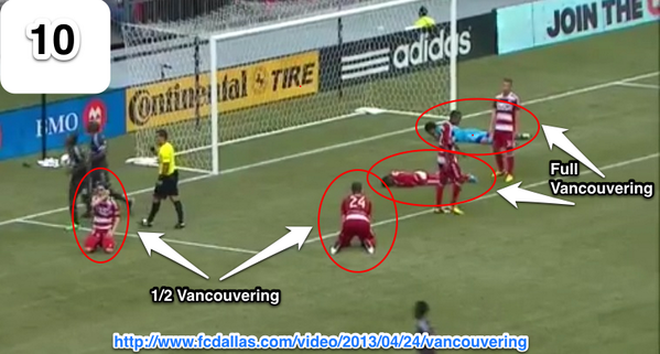 cziclix's tweet photo. @FCDallas masters of #Vancouvering in today’s @WhitecapsFC game. No photoshop needed. http://t.co/gu5LrA67OI http://t.co/qh356iMFTy