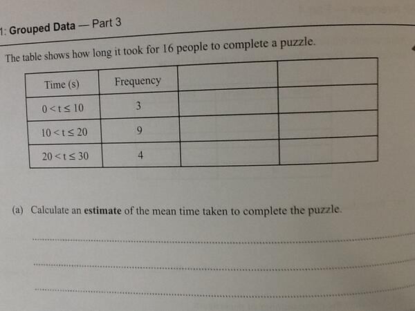 mathsrevision2's tweet image. Estimated mean! Have a go. I will post the solution later #mathsquestion