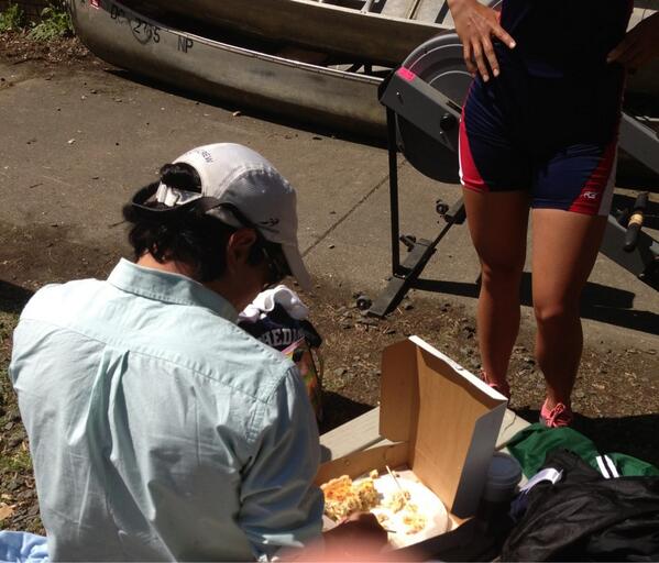 Just a man and his race day quiche 🍳🍴 #GetFiredUp