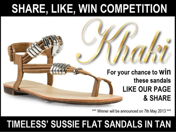 FashionLuxx's tweet photo. #Follow @Khaki_co and #retweet for your chance to #win these amazing sandals #competition http://t.co/HyGUT3VpVs http://t.co/ZIa3MrUZrU