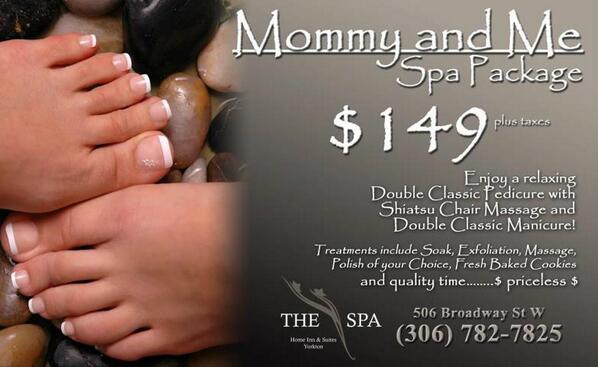 Looking for the perfect gift for Mother's Day? Check out our Mommy &amp; Me package! Call 306-782-7825  #Yortkon #Mom<3