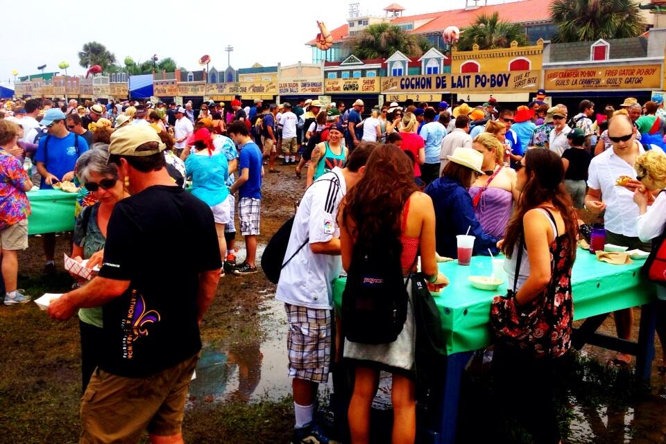 Twitter / PMurphyWWL: Jazz Fest is a mud bowl, but ...