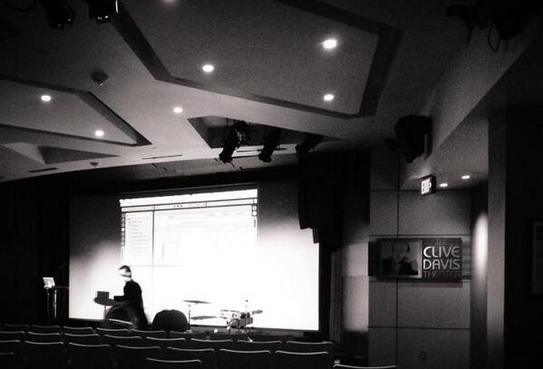 MIHollywood's tweet photo. #musiciansinstitute's vp of instruction and curricular dev @DonnyG_aka_INC at his clinic today at @TheGRAMMYMuseum http://t.co/NcB2EtgK9i