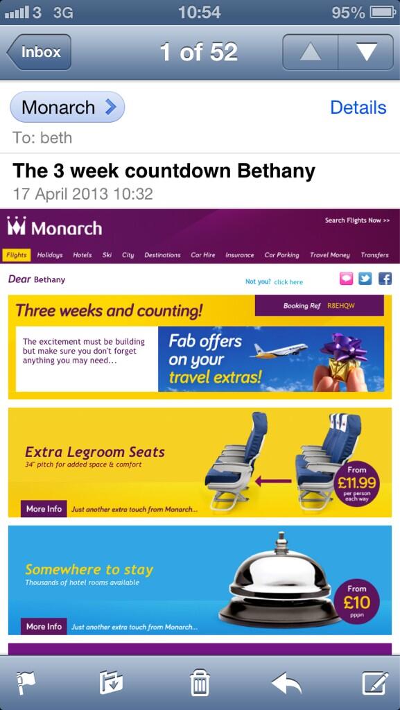 Bethriding5's tweet image. @Bethriding5: Eeek! #threeweeksandcounting @_AyiaNapa @alexlowex ☀✌😍