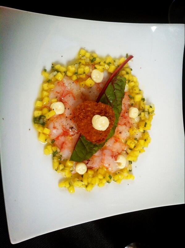 Soon Spetter (@soonspetter) on Twitter photo <a href="/soonspetter/">Soon Spetter</a> <a href="/belenlapitanza/">belenlapitanza</a> carpaccio van gamba(tiède) met gambabitterbal en salsa van mango en limoenmayo <a href="/soonspetter/">Soon Spetter</a> <a href="/belenlapitanza/">belenlapitanza</a> carpaccio van gamba(tiède) met gambabitterbal en salsa van mango en limoenmayo