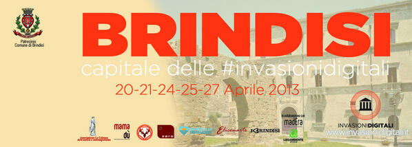 Giunge a Brindisi #invasionidigitali.5 appuntamenti per invadere i più bei siti culturali della città.Invadi con noi!