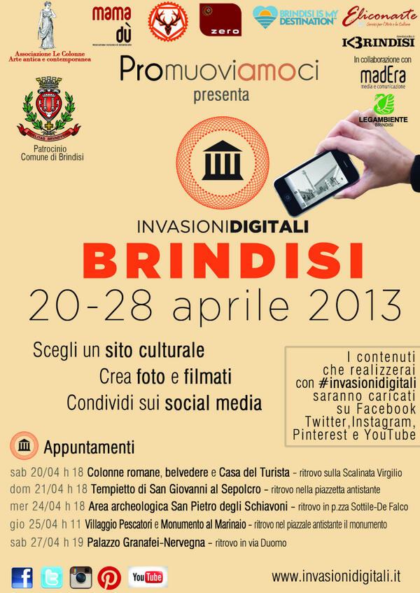 Evento Facebook facebook.com/events/1477079…
Appuntamenti #invasionidigitali