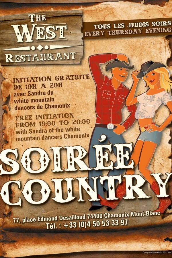Soirée country tous les jeudis soirs ! / Country night every thursday!