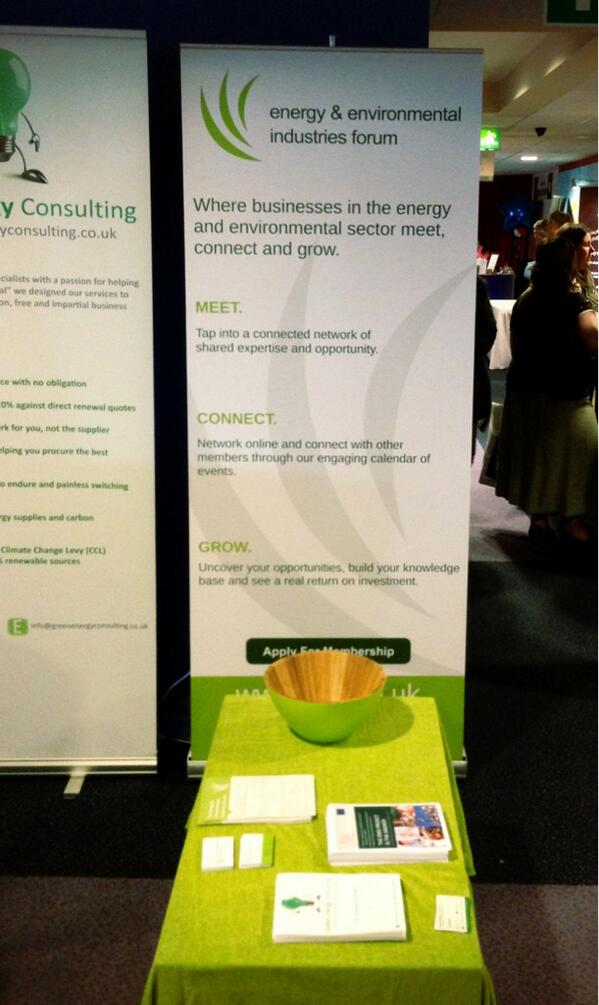 Thanks to <a href="/greenenergy_uk/">Green Energy Consulting</a> for let's us share their stand today at the #neexpo