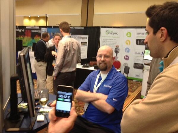 I was challenged to create an animation of a point cloud in under 5 minutes at #SPAR2013 ... I did it in 42 seconds!