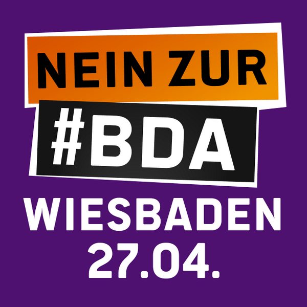 frecklesfairy 📯 (@frecklesfairy) on Twitter photo Der aktuelle Avatar für die "Nein zur #BDA-Demo" in #Wiesbaden am 27. April // via <a href="/oder_line/">Karoline Adam</a> Der aktuelle Avatar für die "Nein zur #BDA-Demo" in #Wiesbaden am 27. April // via <a href="/oder_line/">Karoline Adam</a>