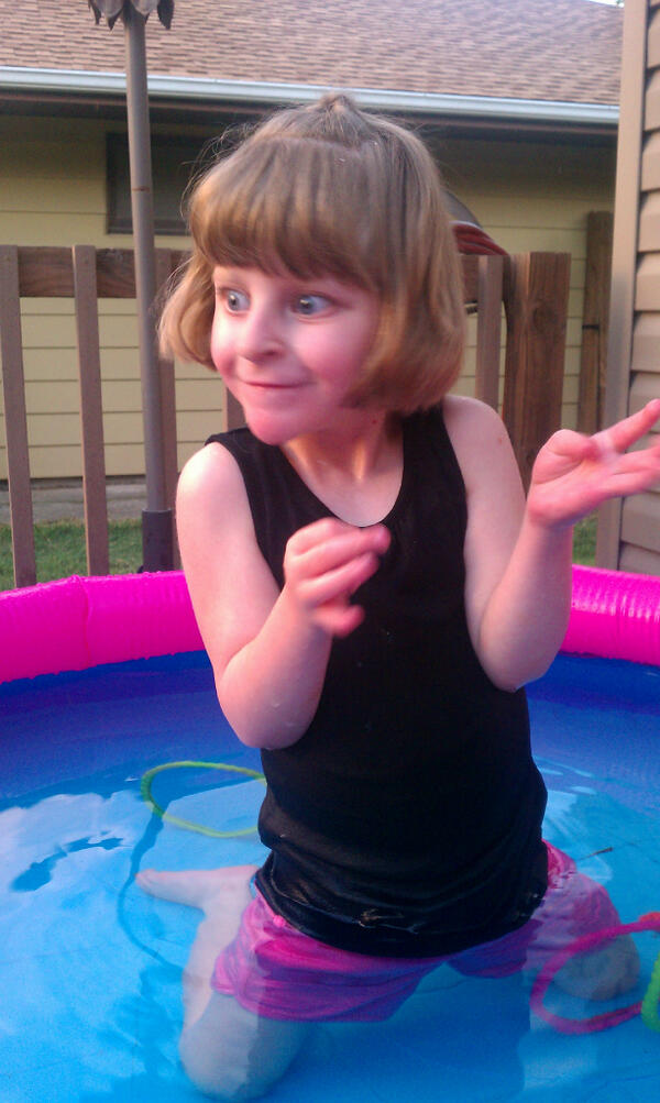 AverysAdventure's tweet photo. Avery loves having fun, going swimming and playing with her friends and family! #AustimAwareness #4PawsForAbility http://t.co/pTuJEYm4bK