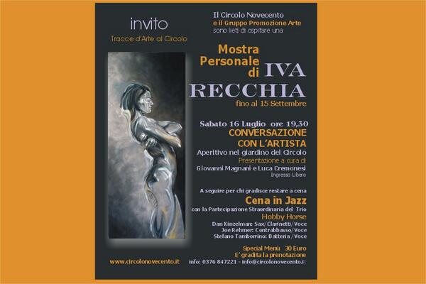 artenovecento's tweet photo. Tracce d'Arte - IVA RECCHIA al Circolo Novecento
Giugno/Settembre 2011 http://t.co/1mP2jGpRVG