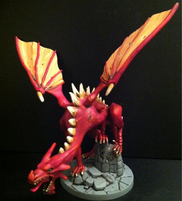 QuickworkMinis's tweet image. Finished SDE dragon!