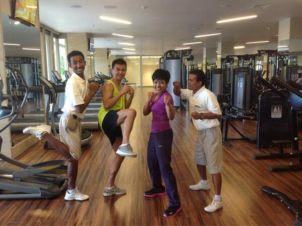 38sofyan's tweet image. Devil trainer haha Wiwik, Anton, Abet @Mulia Resort Bali. Thank u so much