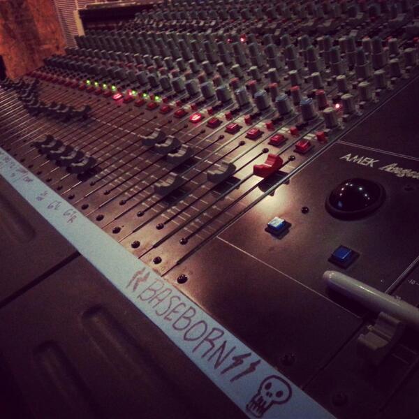 Baseborn's tweet image. In the studio this week...#punkrock #baseborn