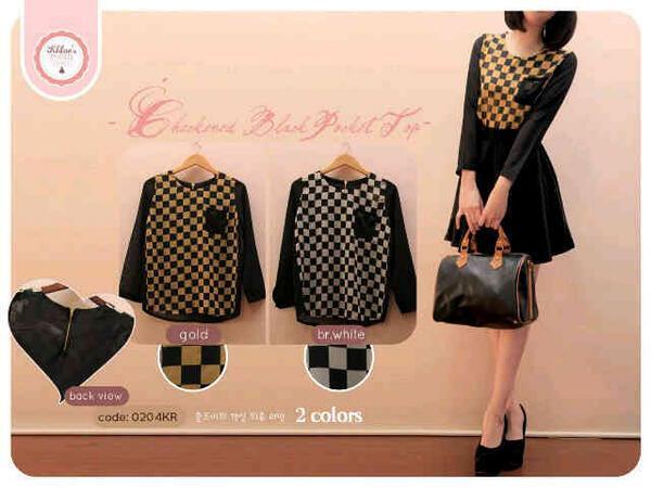 VioletOS_'s tweet image. Checker Black Pocket @85rb, bahan chiffon cerutti, blkg polos+resleting, fit to L