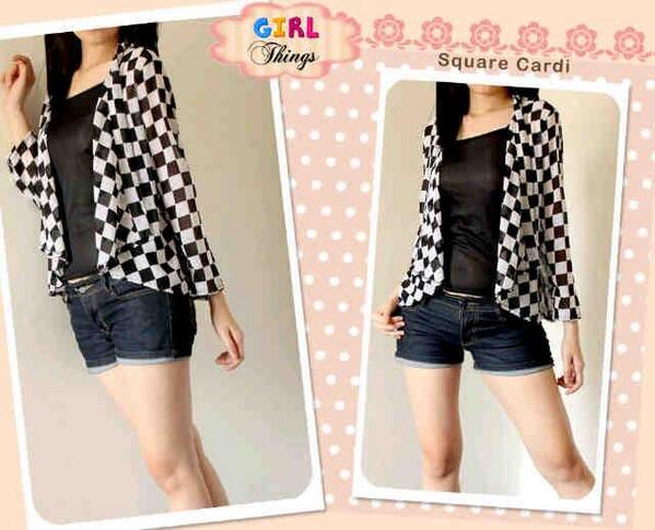 VioletOS_'s tweet image. Square Cardi @83rb, bahan cerruty, fit to L