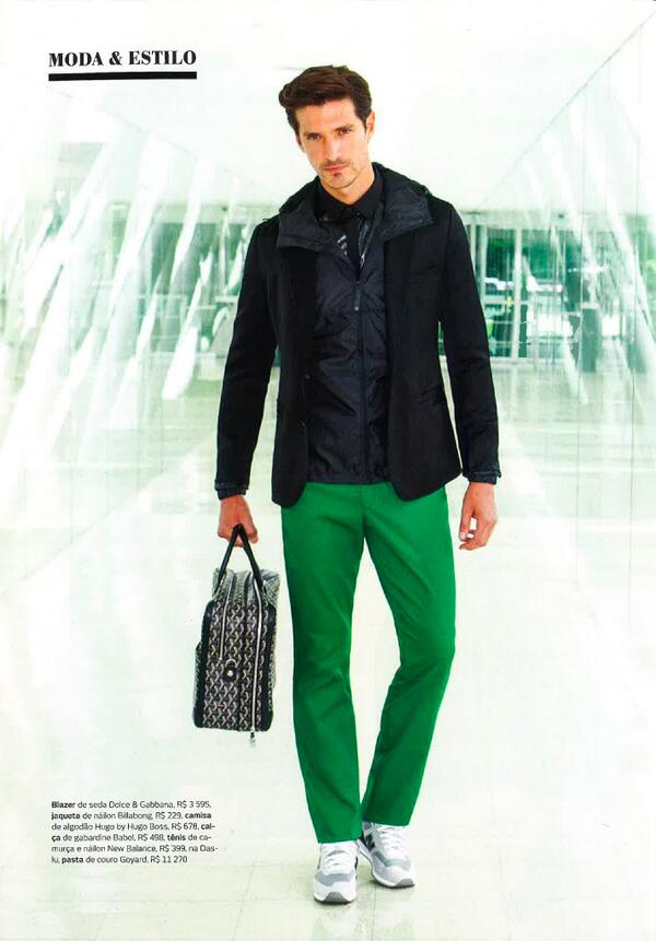 Goyard Green 'Ambassade MM' Briefcase