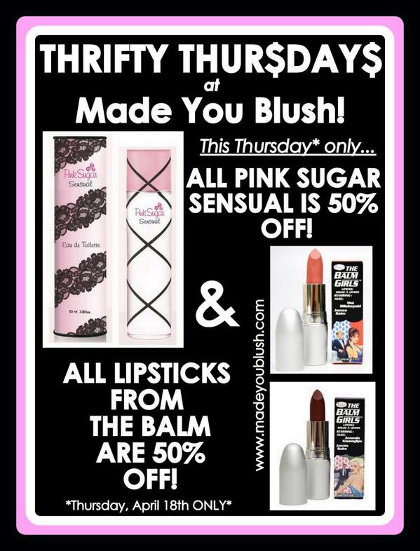 MadeYouBlushSJ's tweet photo. #twicethefun #savesavesave #cometothepinkside #sensual #lipstick #onedayonly http://t.co/GPFSFLN6lF