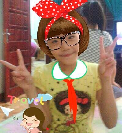 This is my sister?how do you feel?huh?>•<