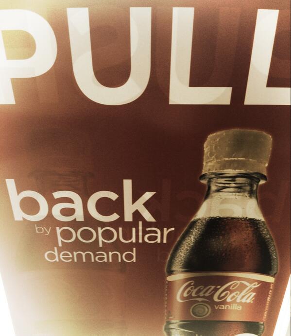 pannalash's tweet photo. Back by popular demand! #cocacolavanilla #cocacola @CocaCola http://t.co/fJRkFPpxhH