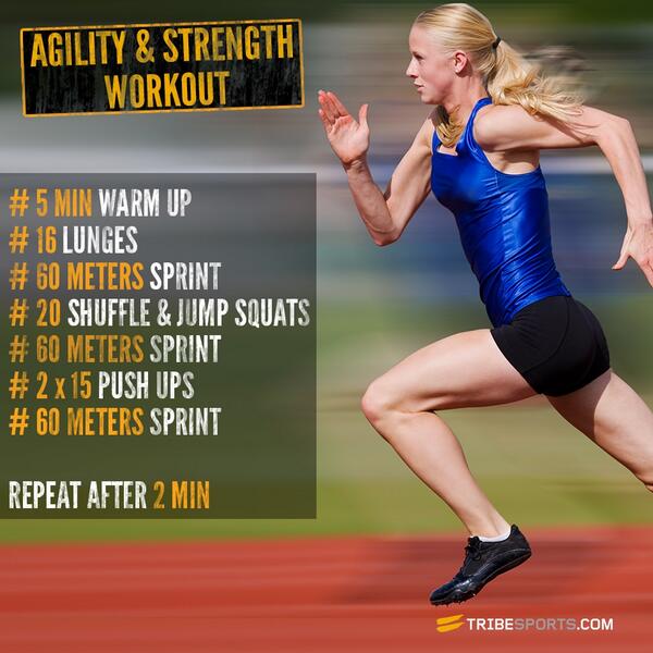 Tribesports's tweet image. Take on this #AgilityWorkout to dodge, dummy and double-back at  high speed! bit.ly/12mLYKn
