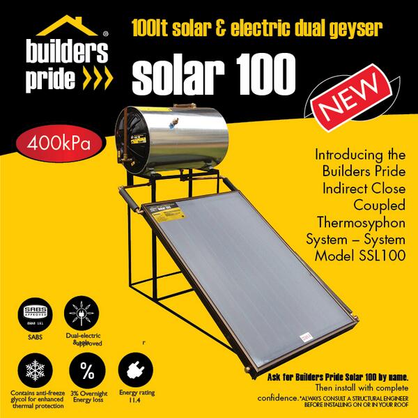 Litre 100l Geyser Builders Builders Solar Geyser Prices Builders