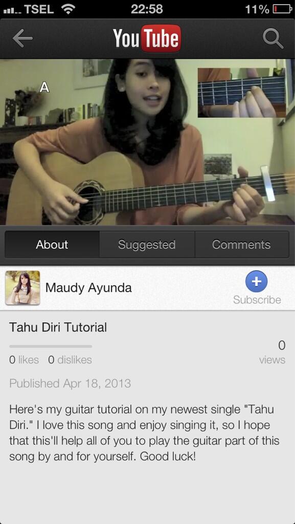 Maudy Ayunda Gitar Maudy Ayunda First Love Youtube
